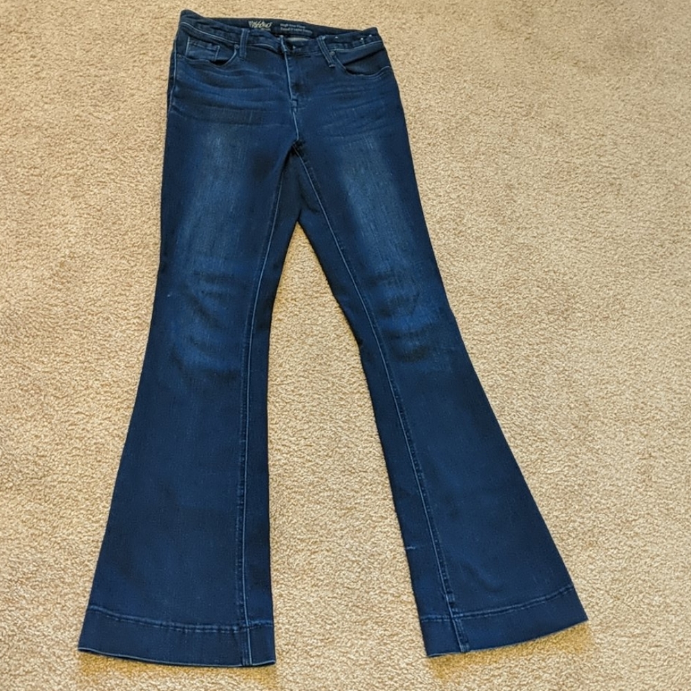 High Rise Bell Bottom Jeans